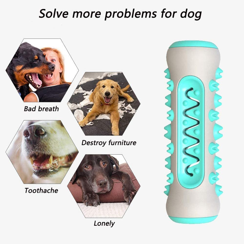 Pet Dog Bone Shape Molar Teeth Cleaner Brushing Stick Interactive Chew